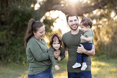 Dr. Bradish, Brittany, and their children